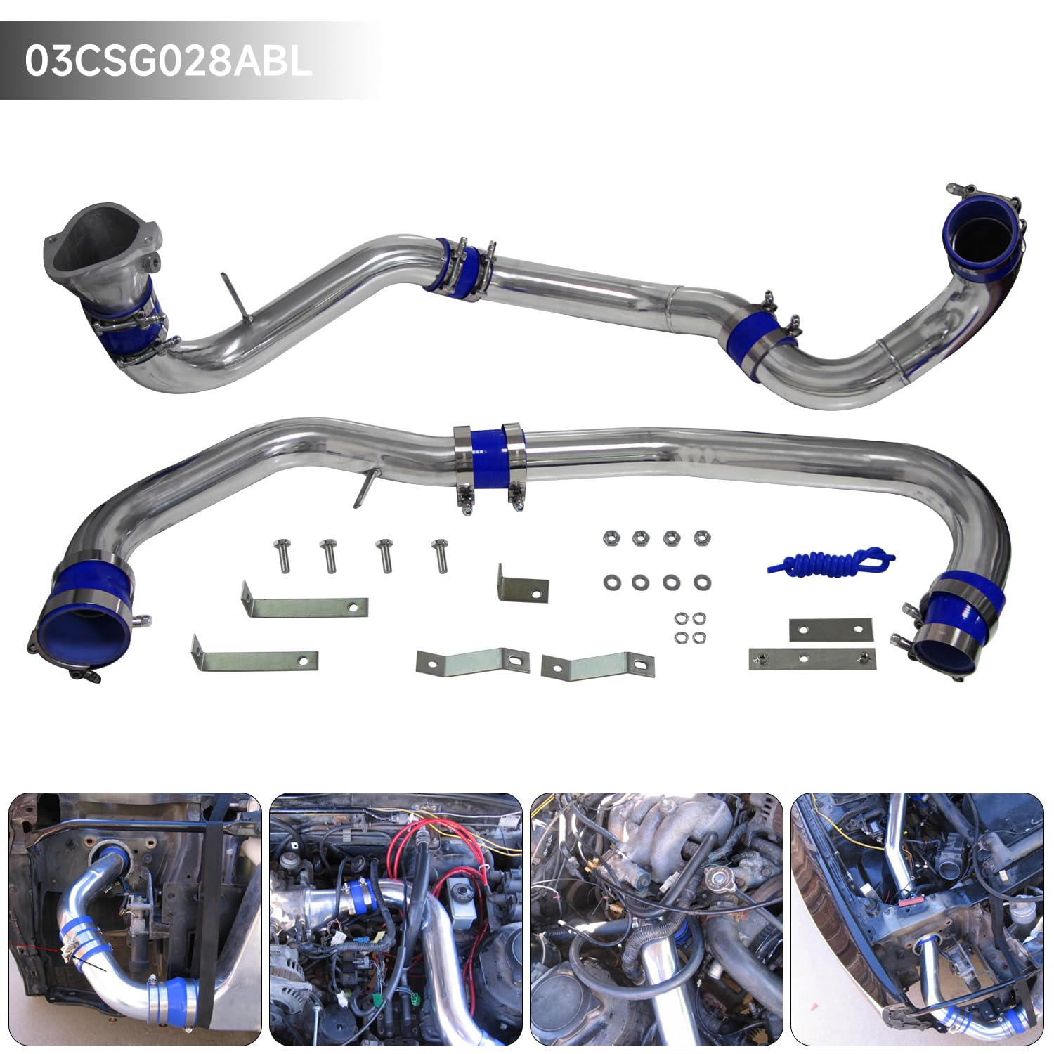 Amazon.com: PKSABB Front Mount Intercooler Pipe Piping Kit